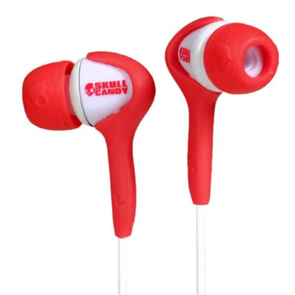 Skullcandy Smokin' Bud Headphones (Red/White) Electronics Zavvi UK
