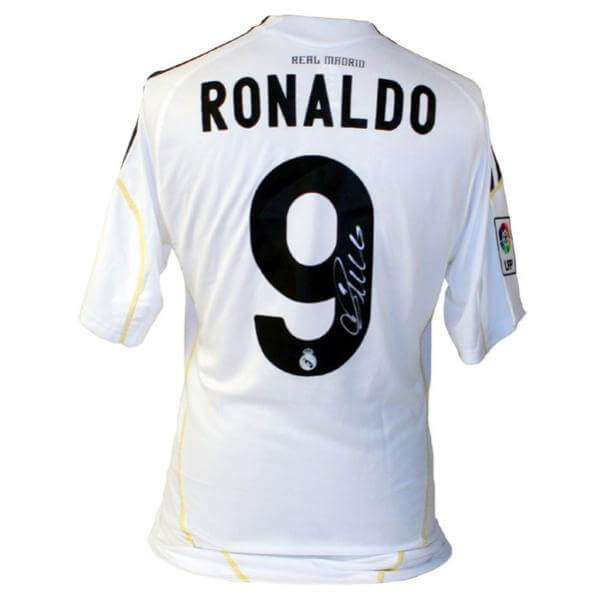 Cristiano Ronaldo Signed Real Madrid Football Shirt Sports & Leisure -  Zavvi US