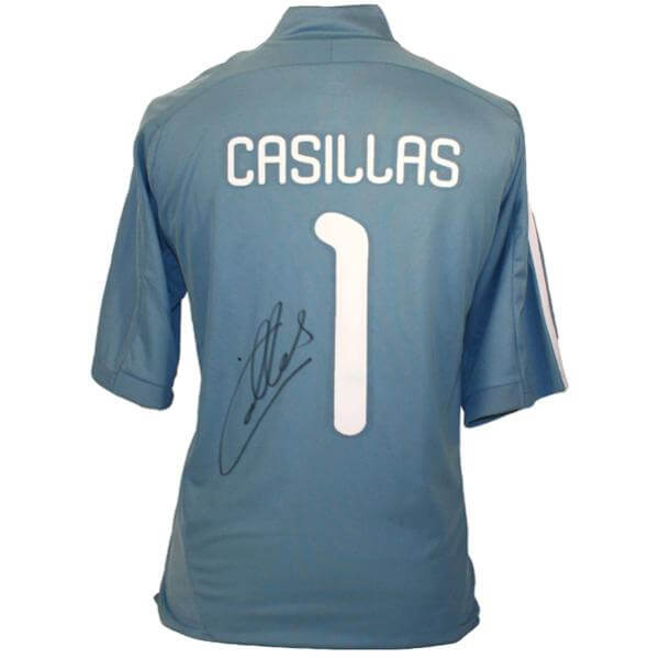 Iker Casillas Signed Spain Football Shirt IWOOT UK