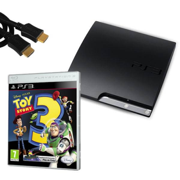 ventilador Separar Huracán Playstation 3 PS3 Slim 120GB Bundle (Including Toy Story 3 & 2 Metre HDMI  Cable) Games Consoles - Zavvi US