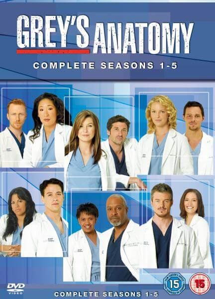 Grey's Anatomy - Seasons 1-5 Complete Box Set DVD - Zavvi UK