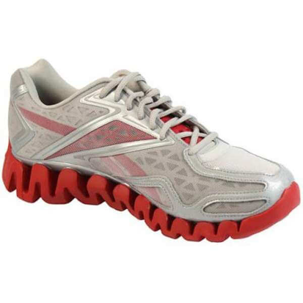 Reebok Women s Zigsonic Trainers White Red Sports Leisure Zavvi UK