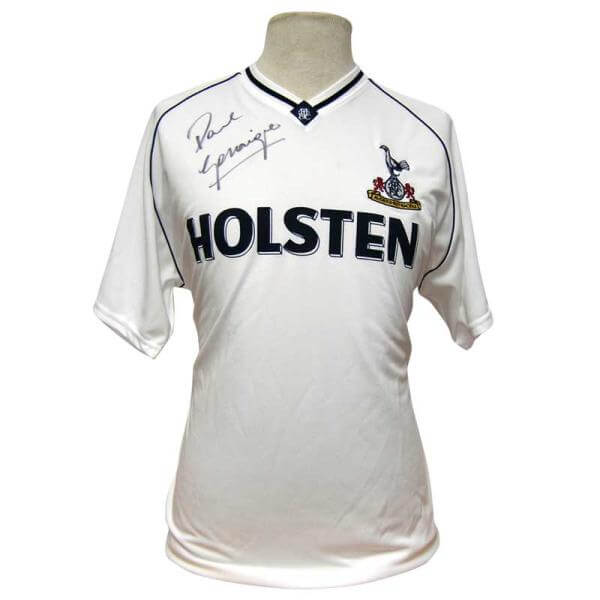 Paul Gascoigne Signed Tottenham Shirt Sports & Leisure - Zavvi UK