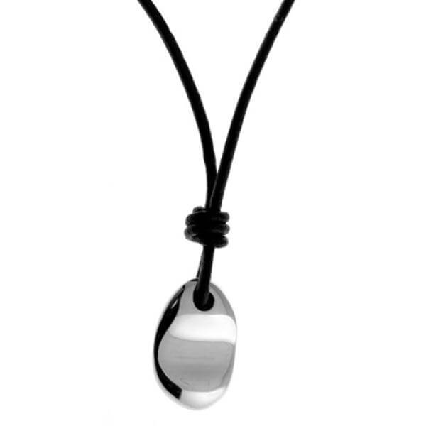 Tateossian Pebble Pendant Necklace Sterling Silver Clothing