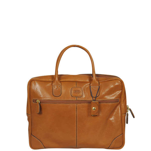 Bric s Life Pelle Two Handled Briefcase Laptop Bag Tan Clothing Zavvi US