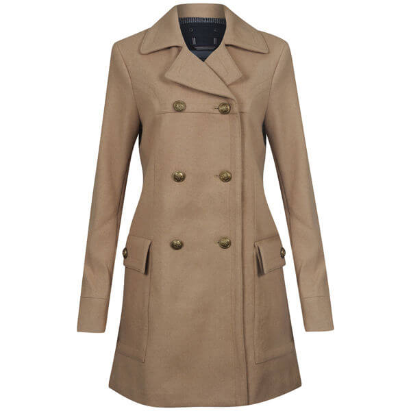 Womens wool coat camel discount