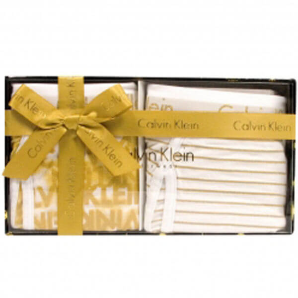 CALVIN KLEIN 365 TRUNK GIFT SET SPLOTCHED LOGO GOLD