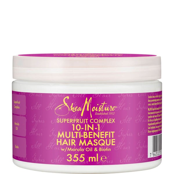 Shea moisture superfruit complex 10 in clearance 1 renewal system hair masque 326ml