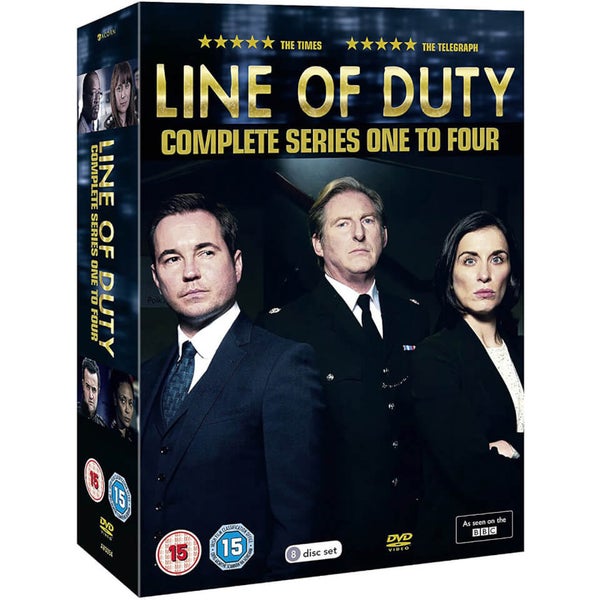 Line of Duty Series 1-4 Boxed Set DVD Zavvi UK