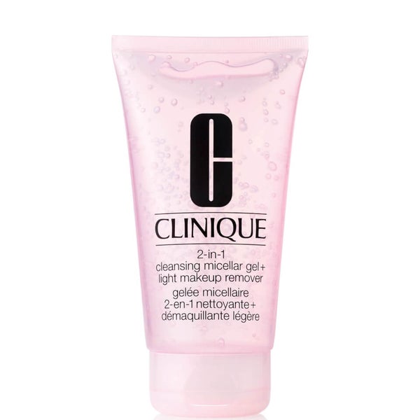 Clinique 2-in-1 Cleansing Micellar Gel + Light Makeup Remover 150ml
