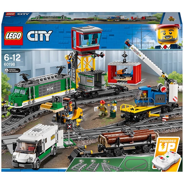 at straffe blast partikel LEGO City: Cargo Train RC Battery Powered Toy Track Set (60198) Toys -  Zavvi US