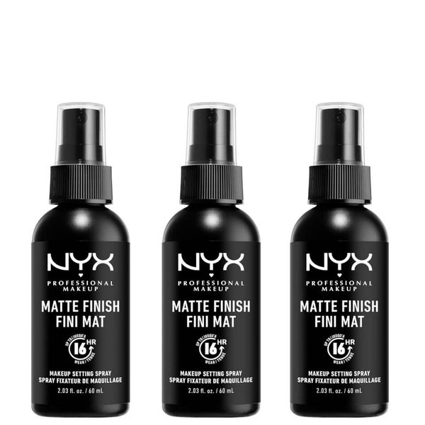 NYX Professional Makeup Matte Setting Spray x 3, Free US Shipping