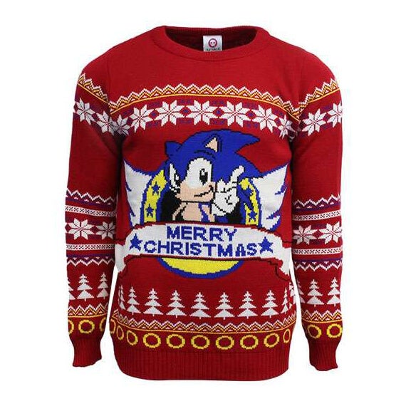 Sonic the hedgehog ugly sweater top