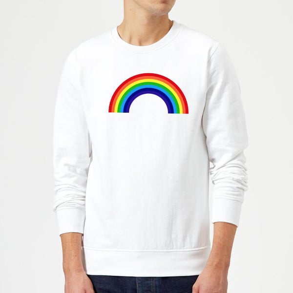 Classic Rainbow Sweatshirt White IWOOT UK