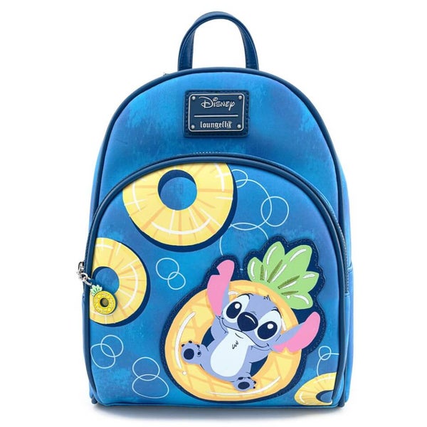 Loungefly Disney Lilo And Stitch Pinneapple Floaty Stitch Mini Backpack Merchandise Zavvi UK