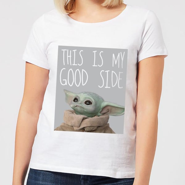 The Mandalorian This Is My Good Side Women’s T-Shirt – White