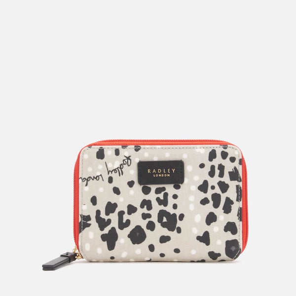 Radley leopard top oilskin bag