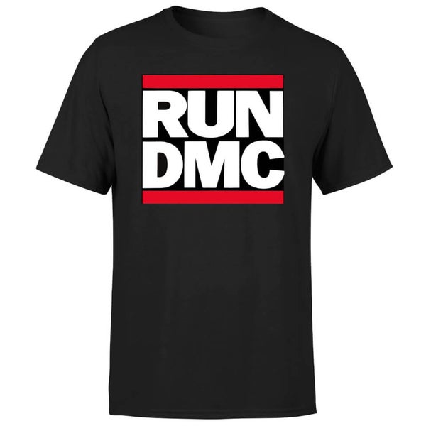 Run DMC Logo Men s T Shirt Black Clothing Zavvi UK