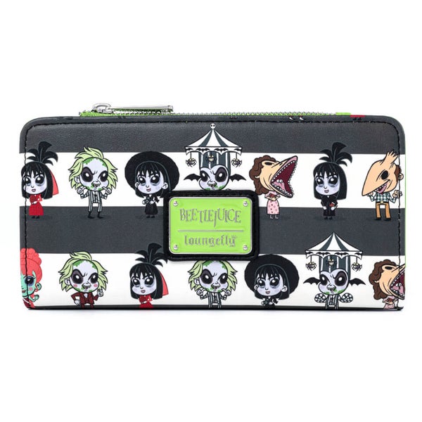 Loungefly Beetlejuice Group Chibi Aop Wallet Merchandise Zavvi UK