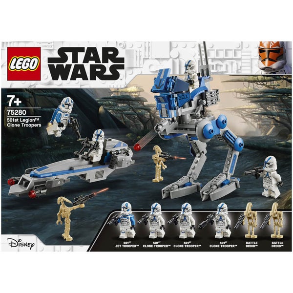LEGO Wars: 501st Clone Troopers Set (75280) Toys - Zavvi US