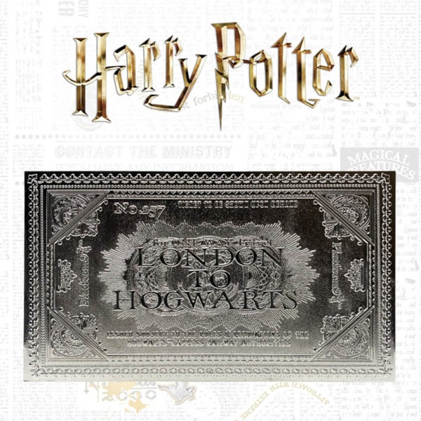 Harry potter 24k gold plated hogwarts express 2025 ticket