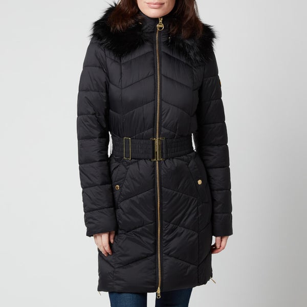 Barbour international highpoint quilted jacket best sale black