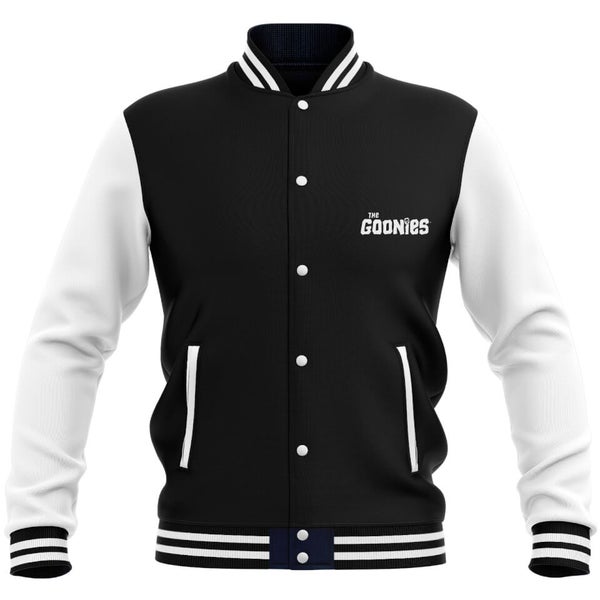 The Goonies Never-Say-Die Women’s Women’s Varsity Jacket – Black