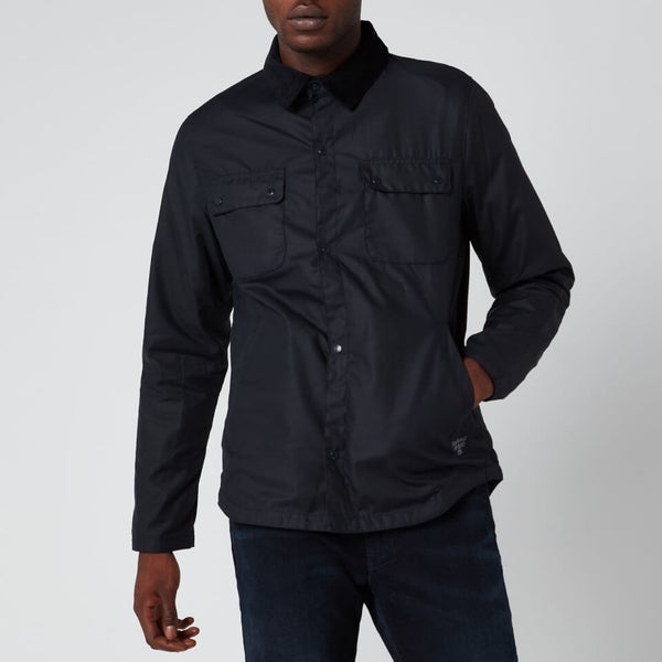 Barbour Beacon Men s Akenside Wax Jacket Navy TheHut