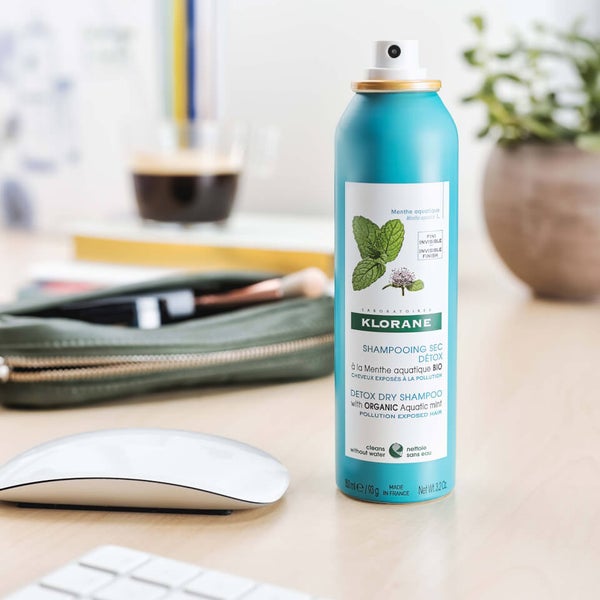 KLORANE Detox Dry Shampoo with Organic Aquatic Mint for Pollution-Exposed Hair 150ml 2