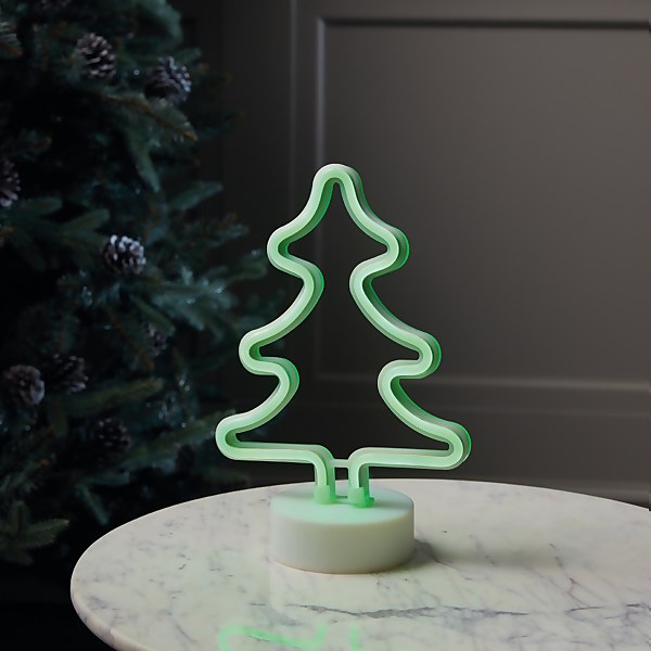 Neon light christmas tree clearance
