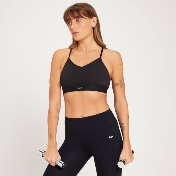 MP Women s Power Ultra Strappy Sports Bra White MP