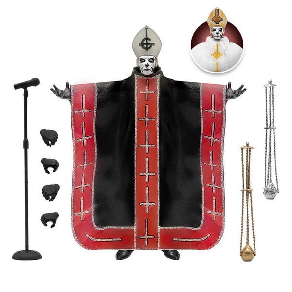 KING　GHOST　SHOT フルサイズ Super7 Ghost ULTIMATES! Figure - Papa Emeritus 1 Merchandise