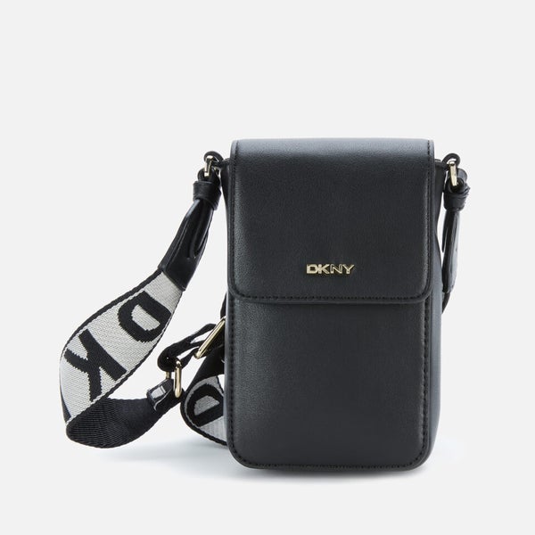 バッグ Apolina Dinah cross body bag DKNY Women's Winona Flap Phone Cross Body Bag - Black