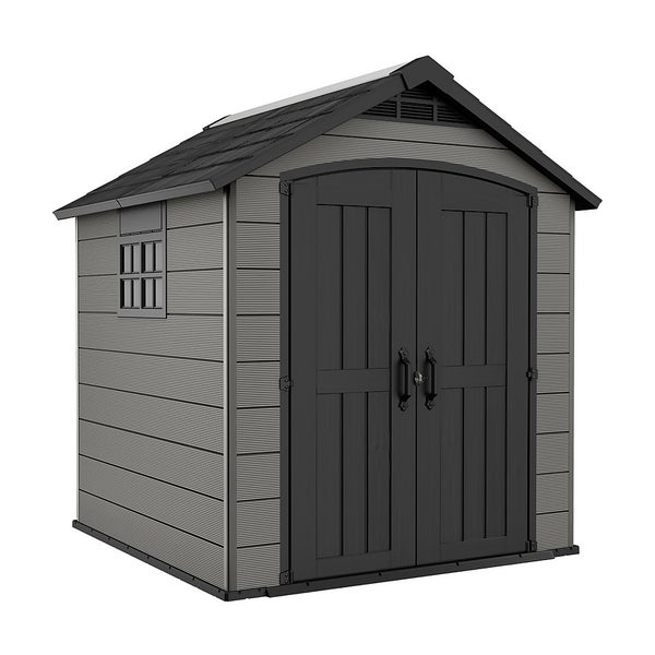 Keter Premier 7 x 7ft Outdoor Garden Apex Storage Shed Homebase
