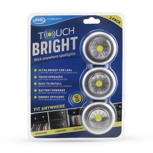 Jml Touch Bright Cob Lights Homebase