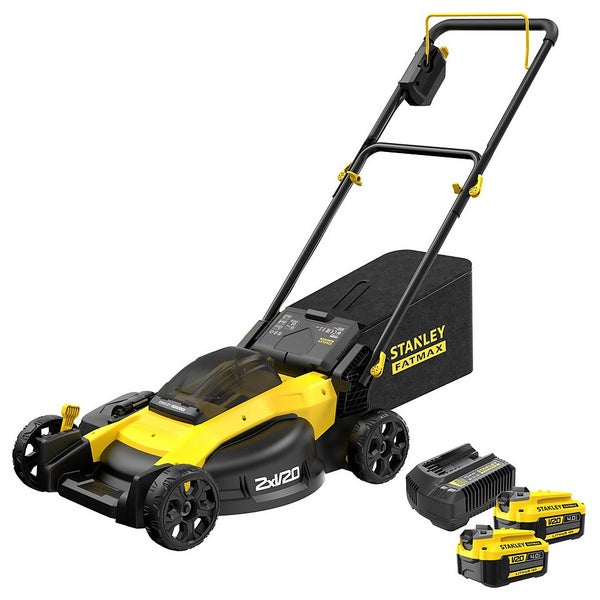 Stanley Fatmax 18V Cordless Lawn Mower 51cm Homebase