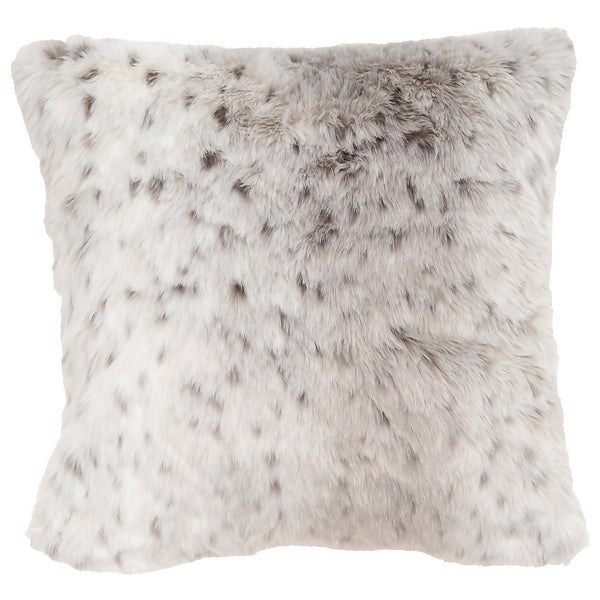 Faux fur top animal print cushions
