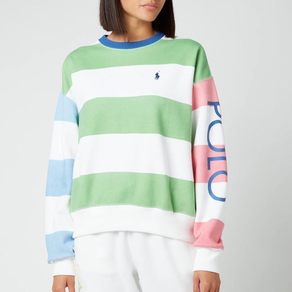 Polo Ralph Lauren Reverse Weave V Stitch Sweatshirt Dark Red