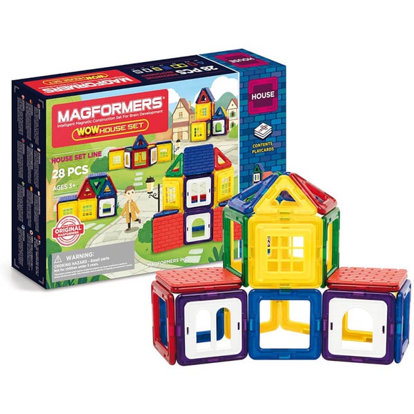 Magformers WOW House Magnetic Building Set (28pc) Toys Zavvi