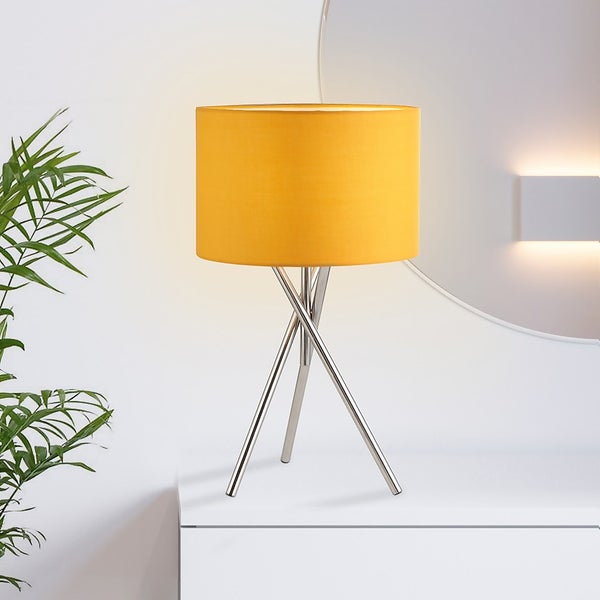 Ochre tripod sale floor lamp
