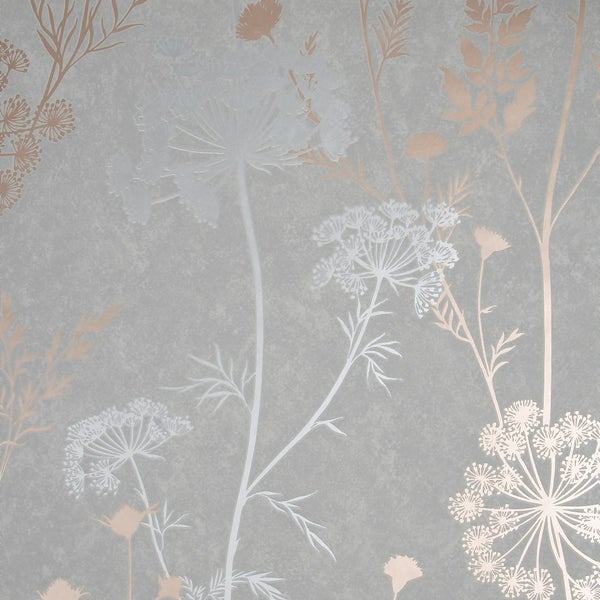 Grey online patterned wallpaper