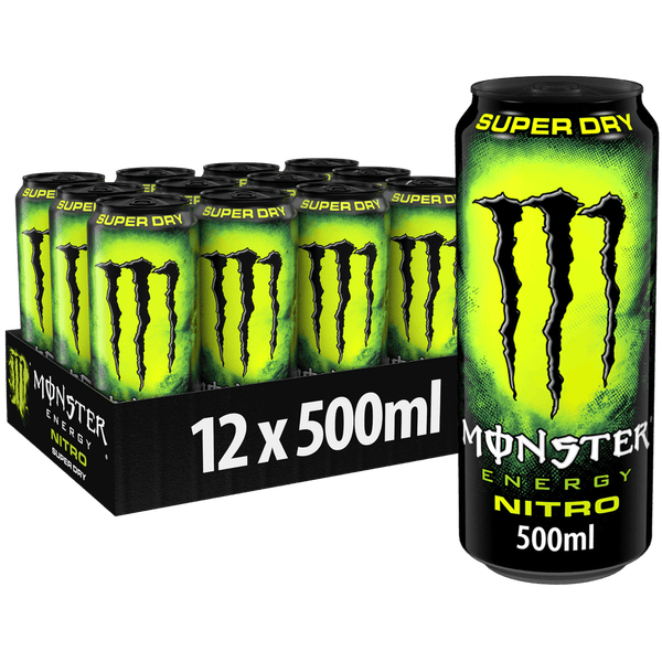 Monster Nitro Super Dry 12 x 500ml Cans Your Coca Cola UK