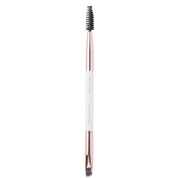 Brushworks Weiß und Gold Braue Duo Pinsel