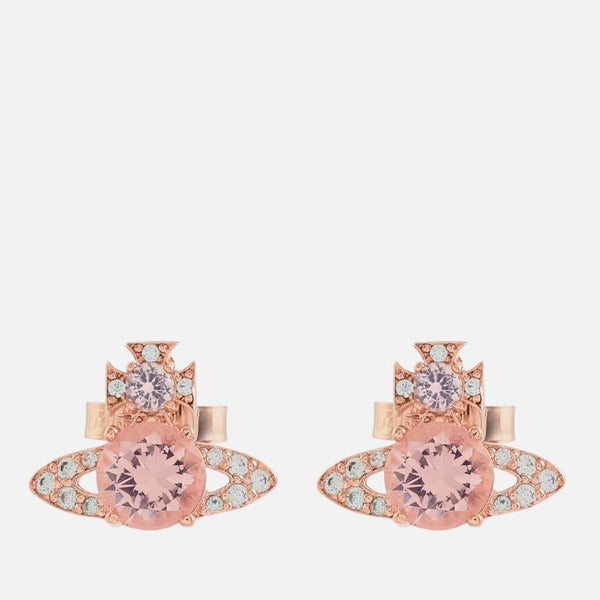 Vivienne Westwood Women's Ismene Earrings - Pink Gold Pink CZ White CZ