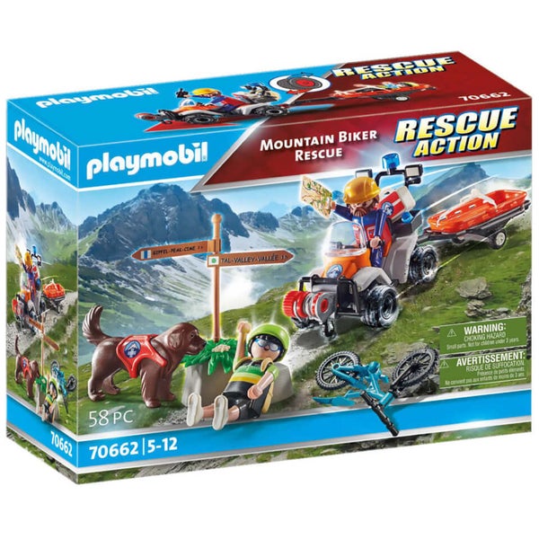 Playmobil Mountain Biker Rescue 70662 Toys Zavvi UK