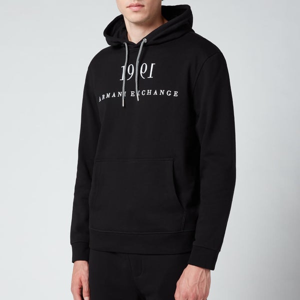 Armani exchange black hoodie deals