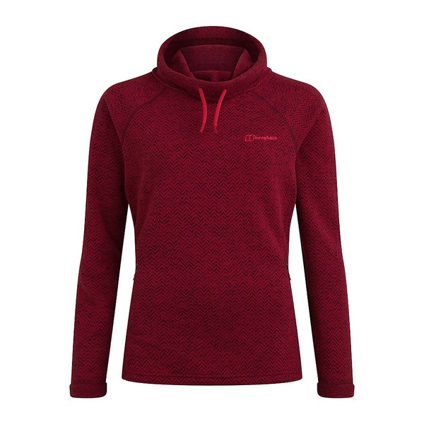Women s Canvey Half Zip Fleece Black Red Berghaus