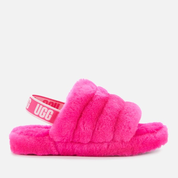 Bright pink ugg slippers deals
