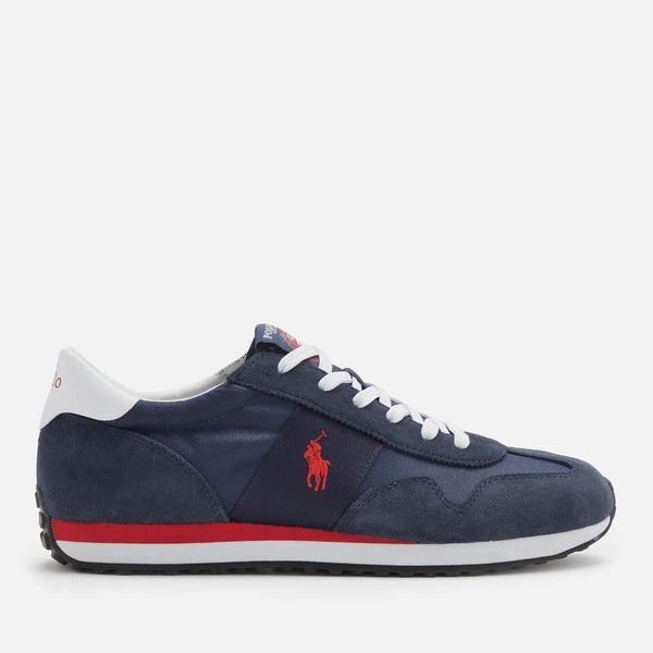POLO RALPH LAUREN Train 85革のスニーカー Polo Ralph Lauren Train 85 Leather Men's Shoes Brown