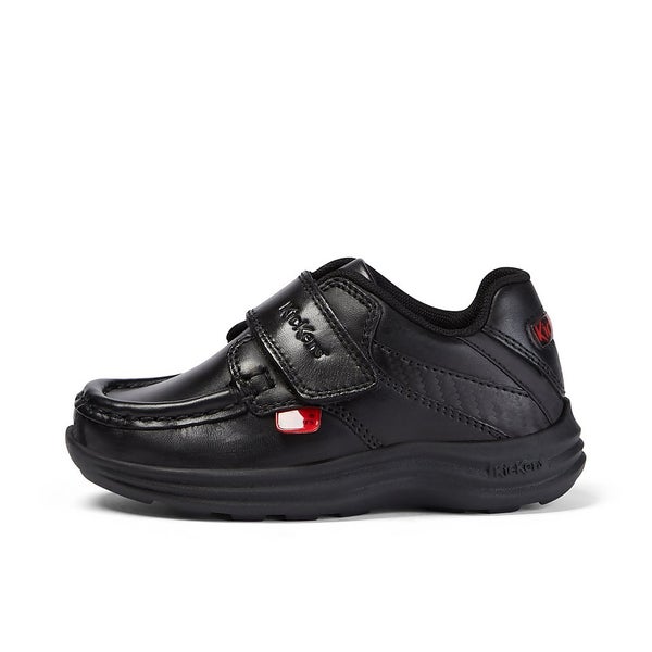 Infant Boys Reasan Strap Leather Black Kickers